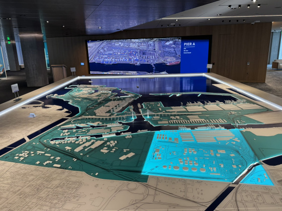 The Port of Long Beach spans 3,200 acres and 25 miles of waterfront in Long Beach, California. In 2021, the Port Headquarters relocated to a new administrative building shared with City Hall in the historic Lincoln Park area.   Lord Cultural Resources joined a team to develop a corporate visitor center showcasing the Port’s activities and achievements